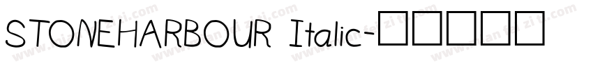 STONEHARBOUR Italic字体转换